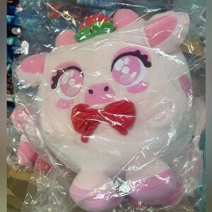 BIG GAMES Strawberry Cow plushie
